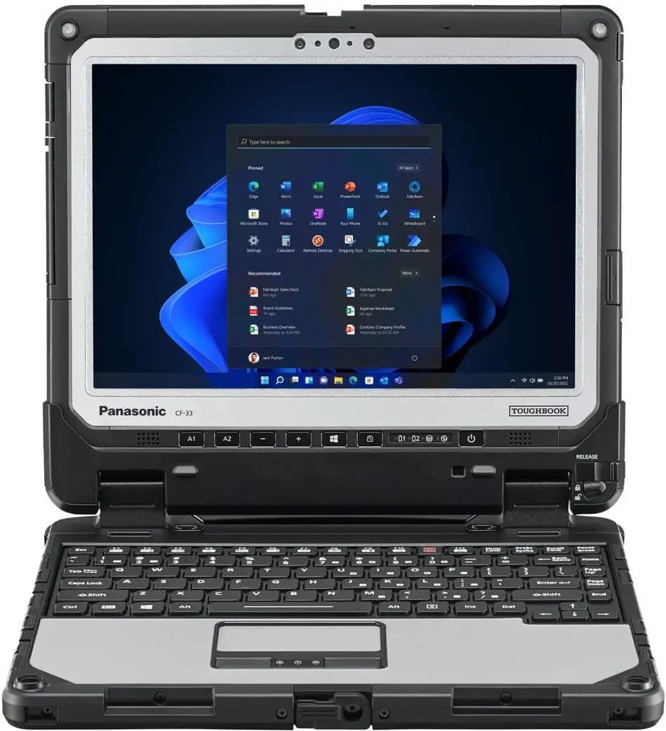 Panasonic Toughbook CF-33 MK1 2.6Ghz i5-7300U Processor 16GB Memory 512GB SSD 4G LTE Rugged Laptop